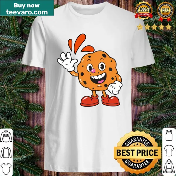 T-shirt featuring a playful graphic about cookies
