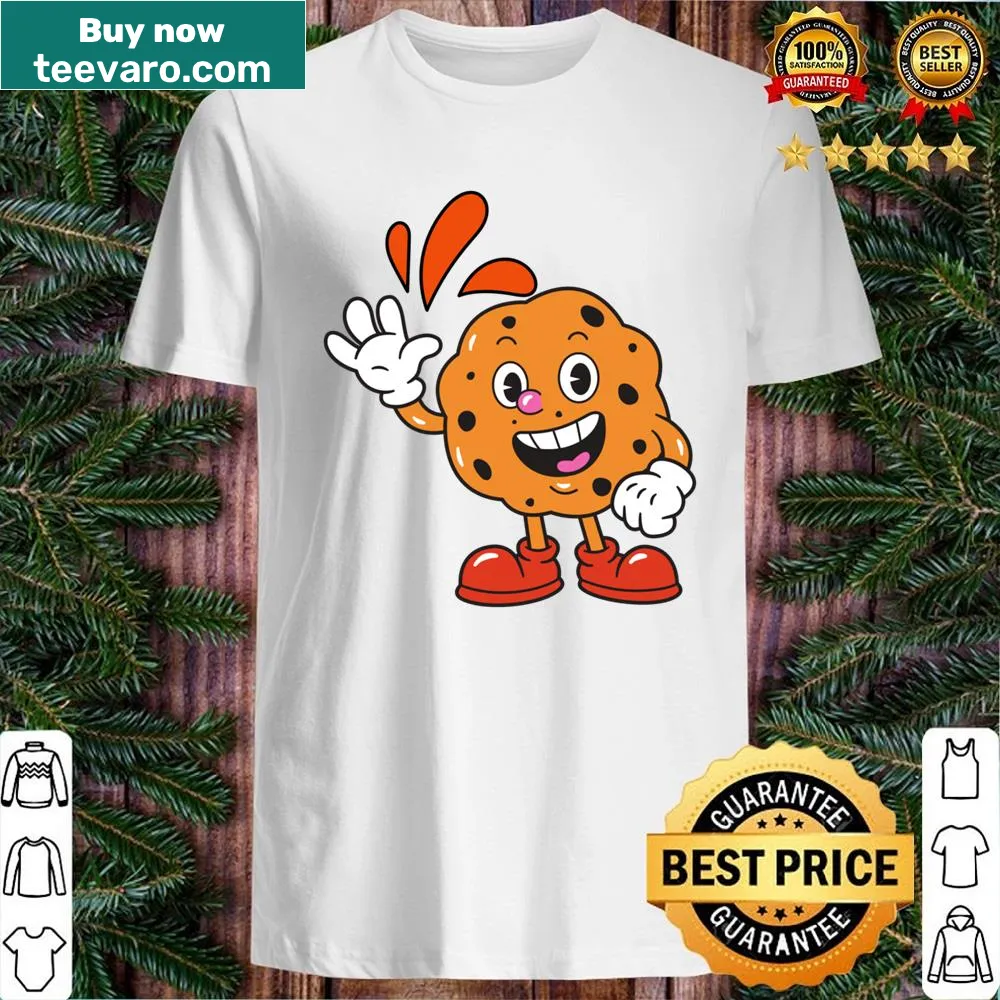 T-shirt featuring a playful graphic about cookies