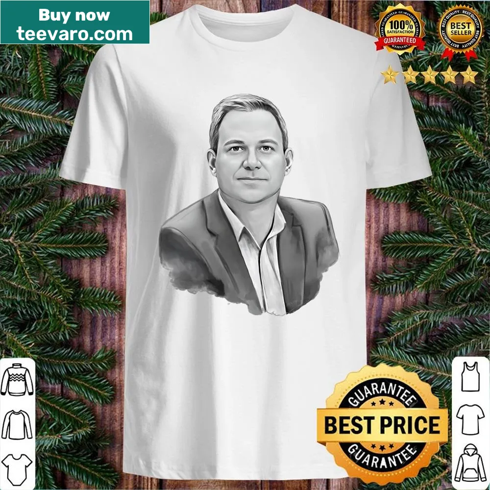 Shirt with a hand-painted illustration of Professor Brett Sutton