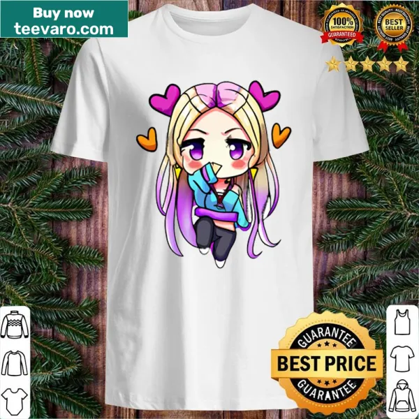 Cute illustration shirt featuring Renee Rapp in kawaii style