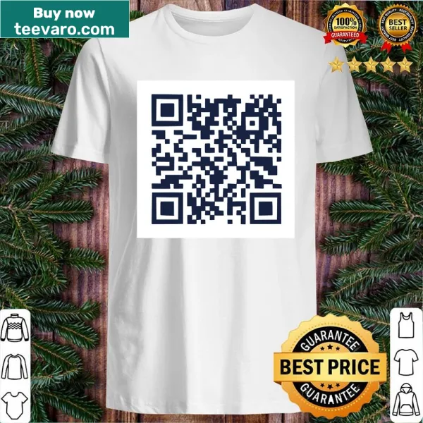 Shirt featuring a unique QR code design