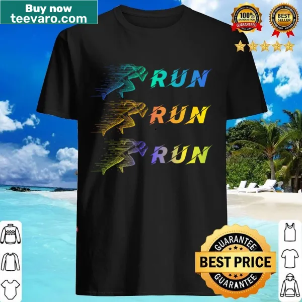 Dynamic shirt celebrating jogging and running enthusiasm