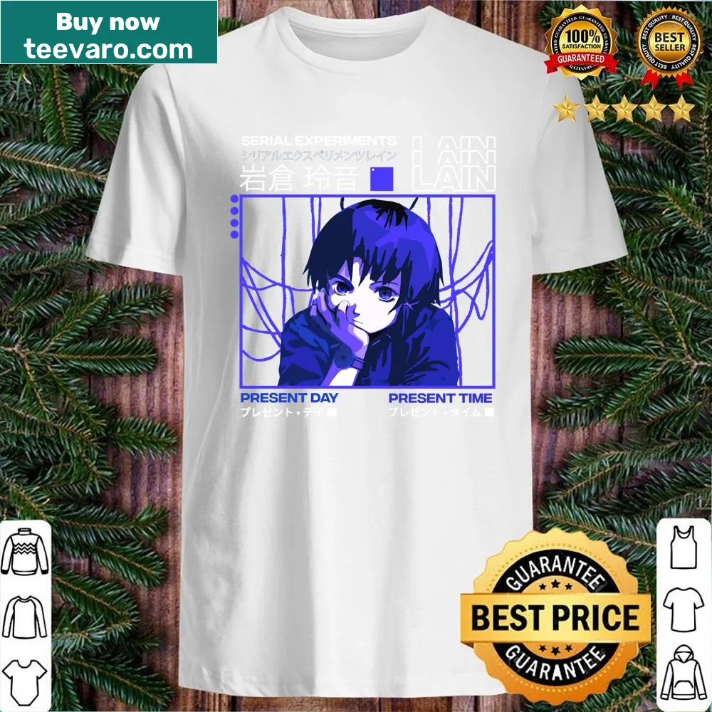 Illustrative shirt inspired by Serial Experiments Lain's darker themes