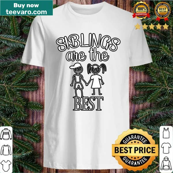 Heartfelt typography shirt celebrating siblings