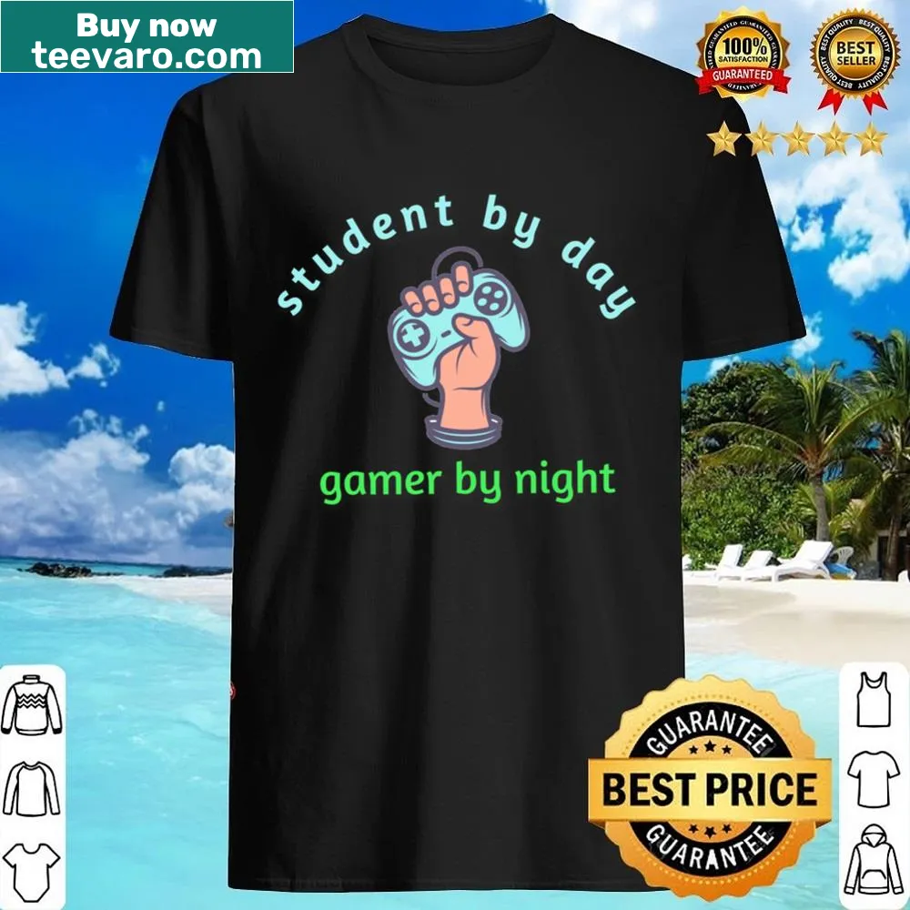 Playful typography shirt for students and gamers