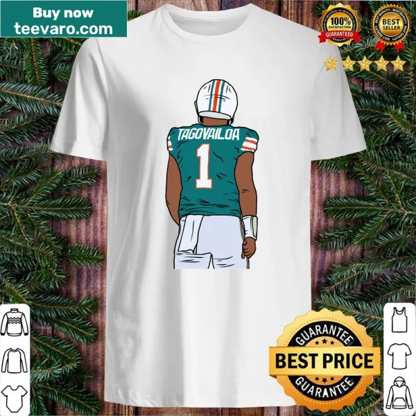 T-shirt featuring Tua Tagovailoa graphic for sports fans