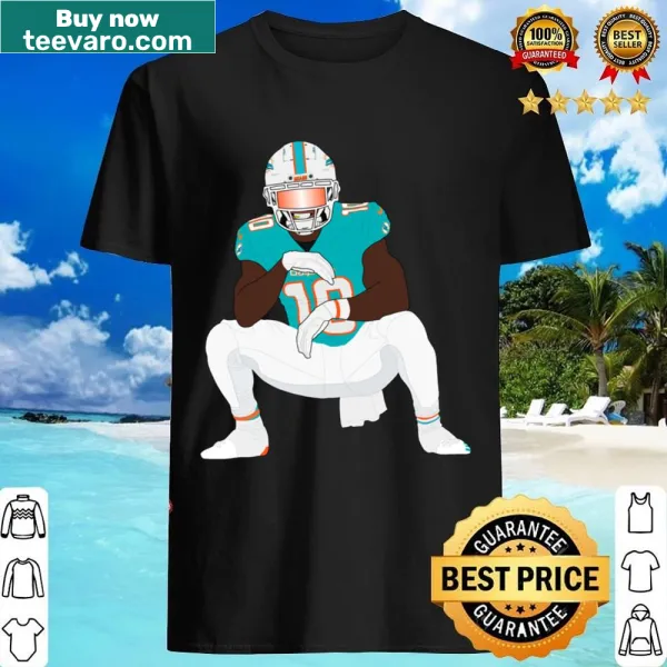 Graphic shirt featuring Tyreek Hill and Dolphins logo