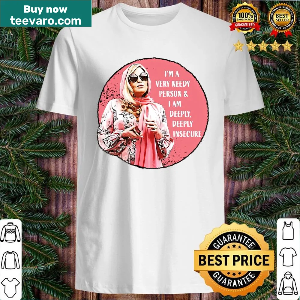 Shirt featuring a design of Tanya from The White Lotus in pink