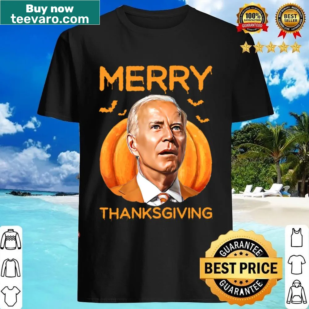 Humorous Thanksgiving shirt with a playful political theme.