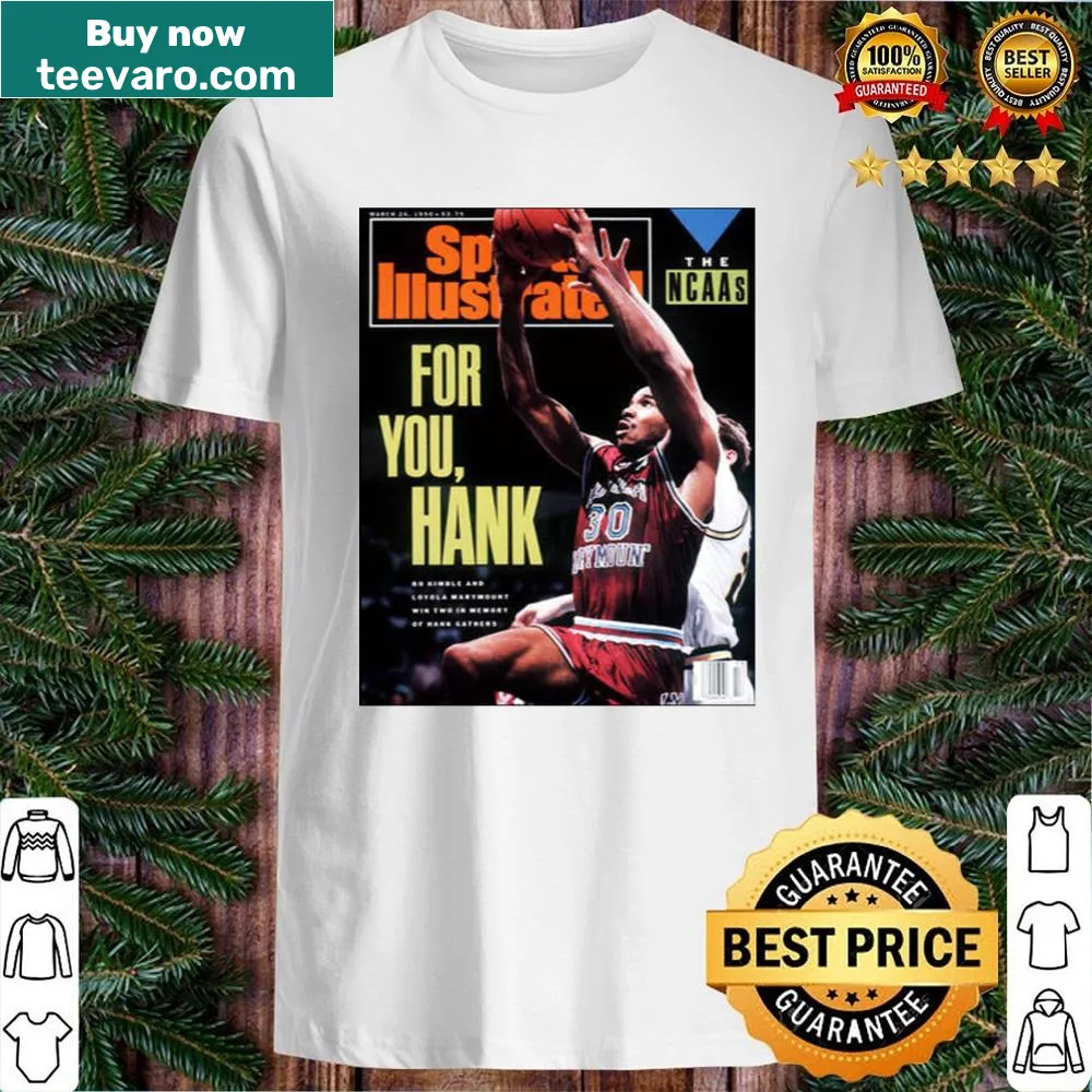 Tribute shirt for Hank Gathers with his name and graphic design