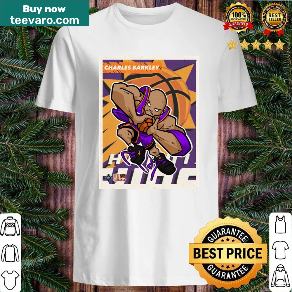 Tribute graphic of Charles Barkley on a sports shirt