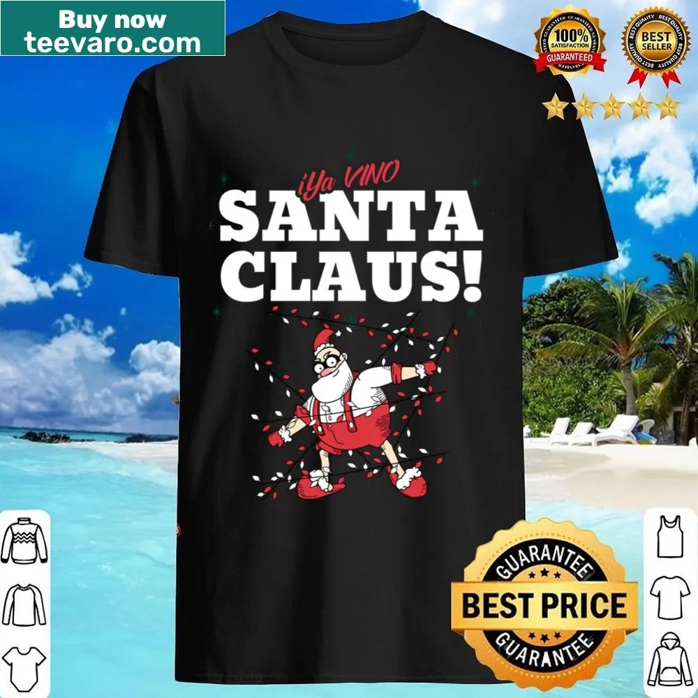 Shirt featuring Santa Claus in garlands design