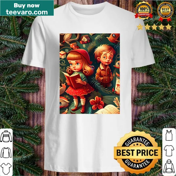 Nostalgic Christmas shirt featuring vintage design with children