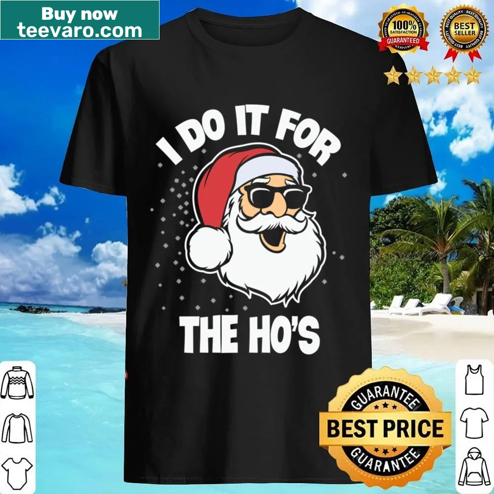 Funny Christmas T-shirt with 'I Got Ho's In Different Area Codes' text
