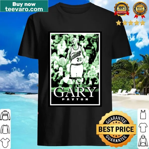 Illustration shirt featuring Gary Payton, famous basketball player