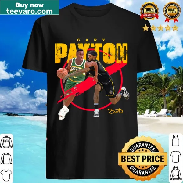 Shirt with the name Gary Payton II in simple typography