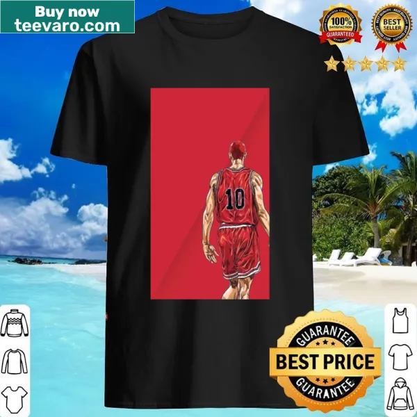 Illustration of Hanamichi Sakuragi on a sporty shirt