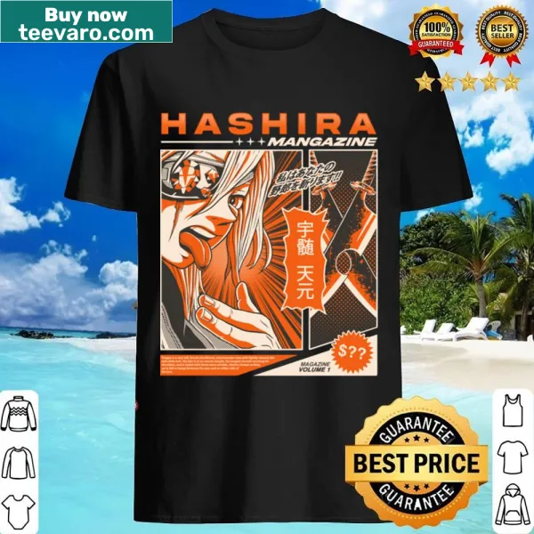 Stunning artwork of Tengen Uzui from Demon Slayer on a shirt