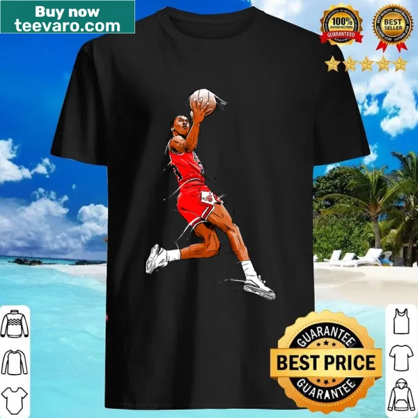 Illustration shirt honoring Michael Jordan and the Chicago Bulls
