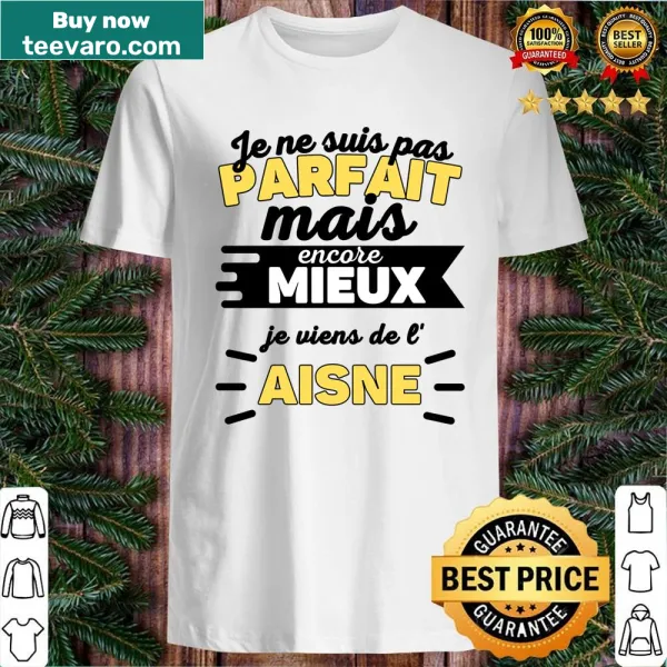 A humorous typography shirt featuring 'Aisne Department' text