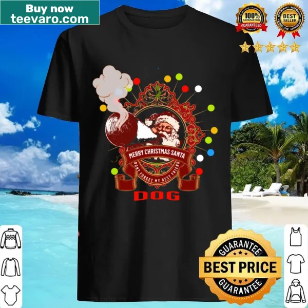 Cute Santa and dog design for Christmas celebration