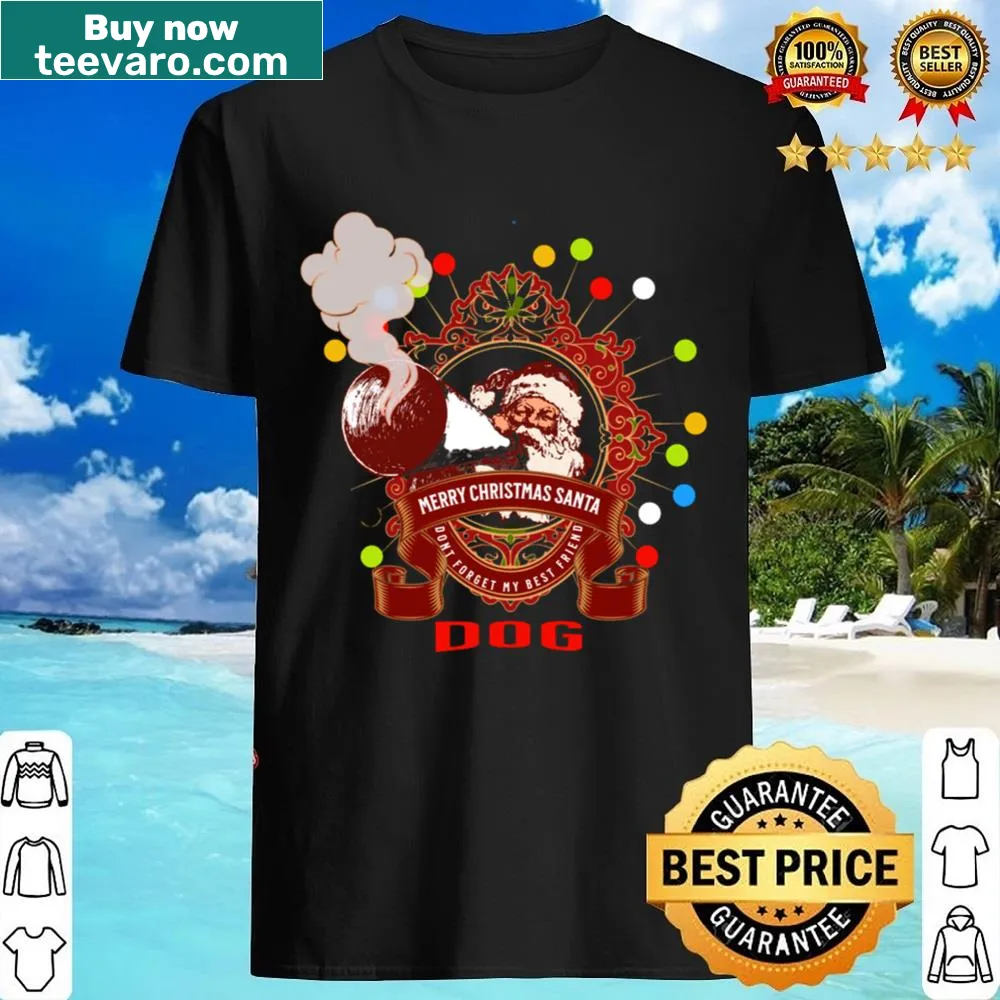 Cute Santa and dog design for Christmas celebration