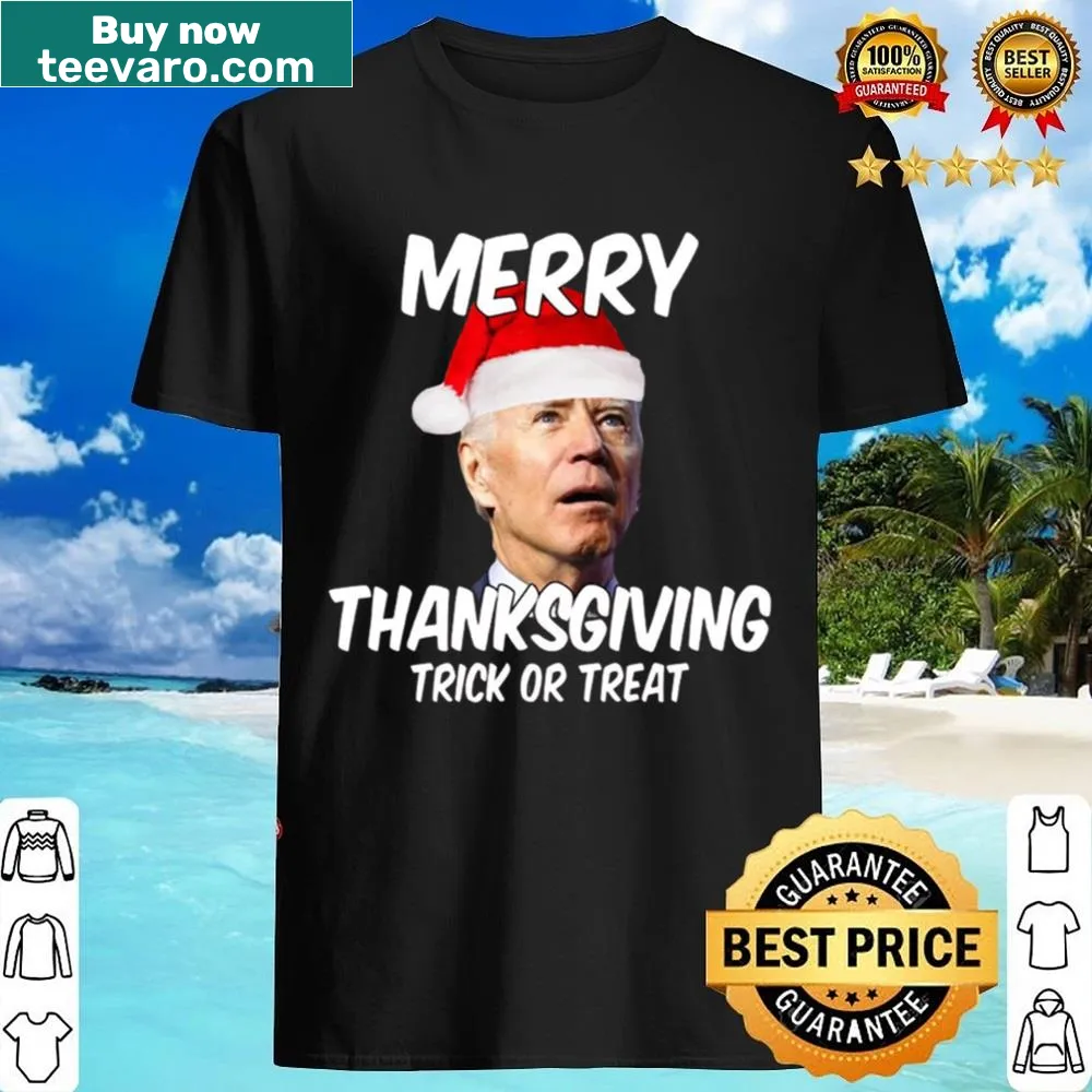 Sarcastic shirt blending Thanksgiving and Halloween themes