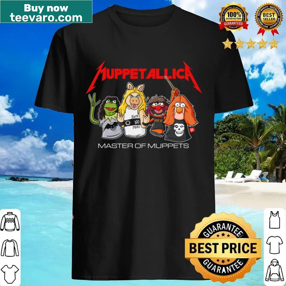 Muppets-themed shirt with heavy metal graphics.