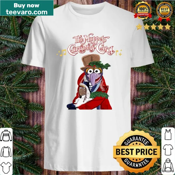Muppets Christmas shirt featuring Gonzo and Rizzo in festive design