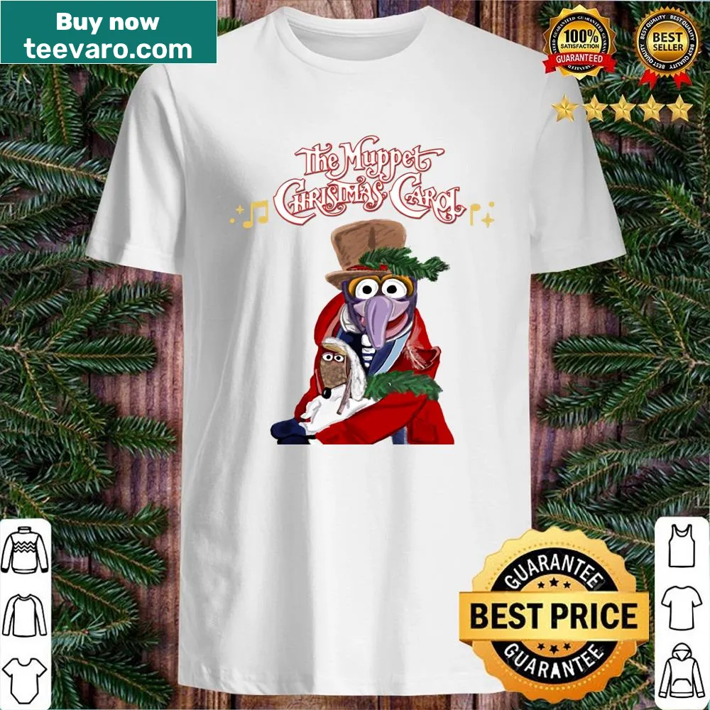 Muppets Christmas shirt featuring Gonzo and Rizzo in festive design