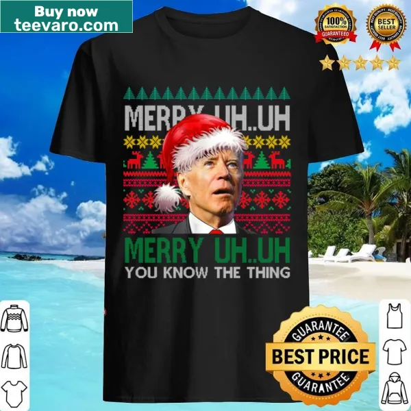 Humorous Santa Joe Biden Merry Christmas shirt