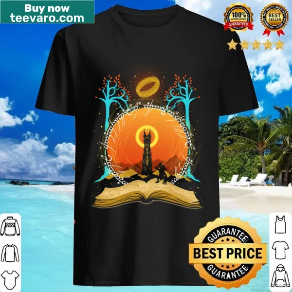 Graphic design featuring a legendary ring on a stylish shirt.