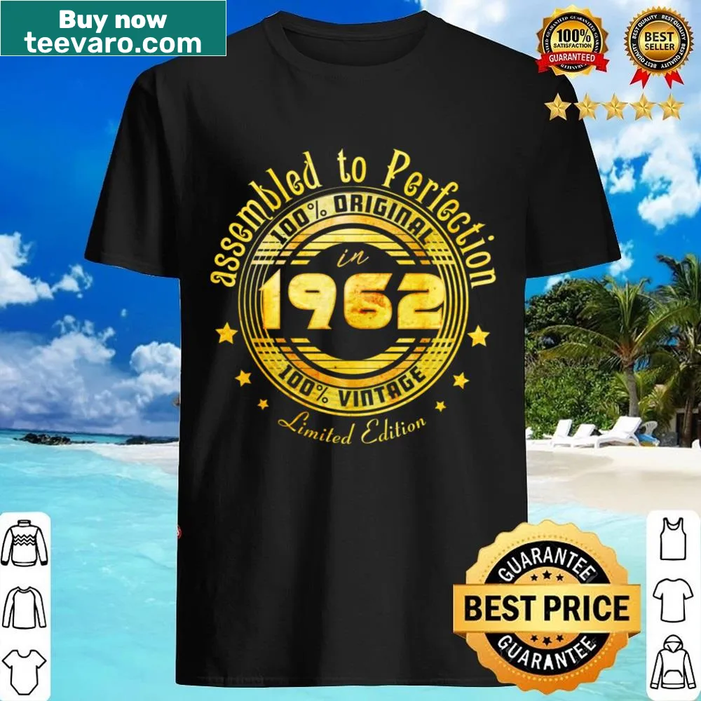 Vintage T-shirt celebrating birth year 1962