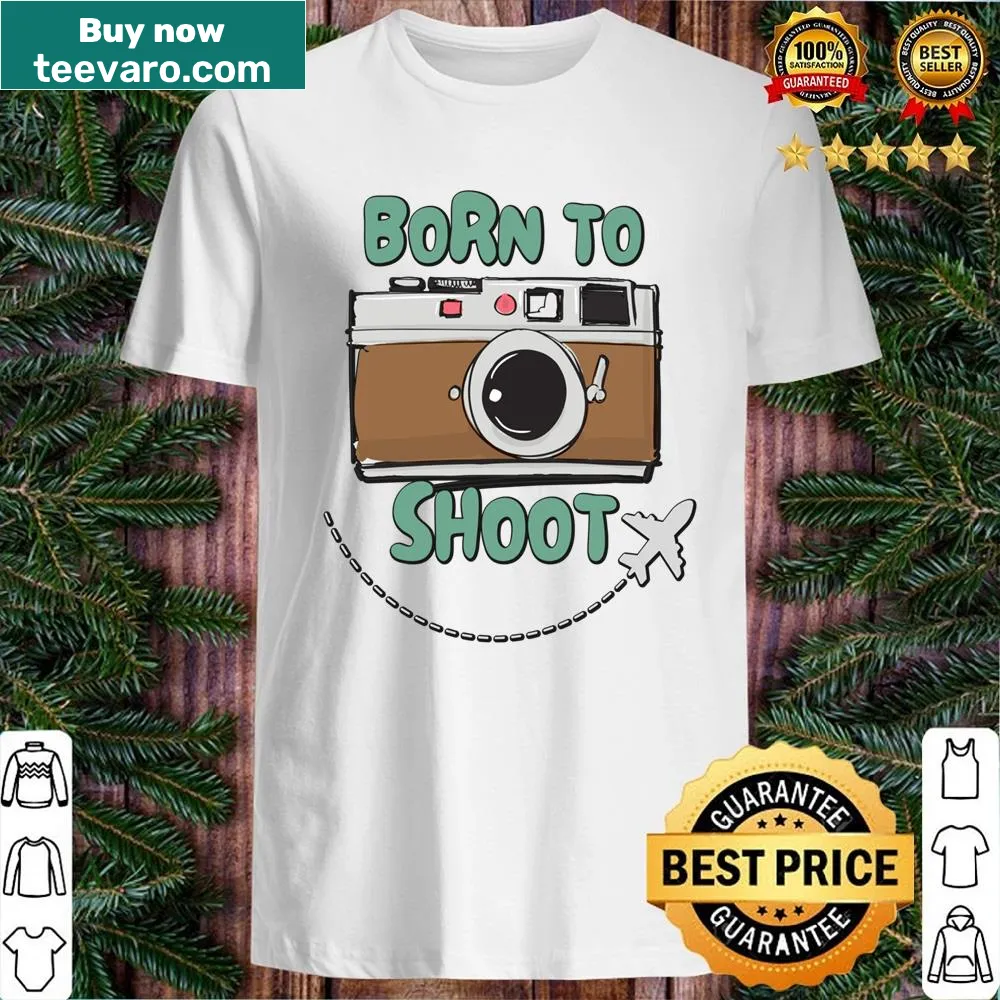 Vintage shirt featuring aviation photography design with a classic camera