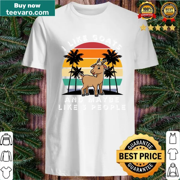 Funny goat lover shirt with retro design and quirky text