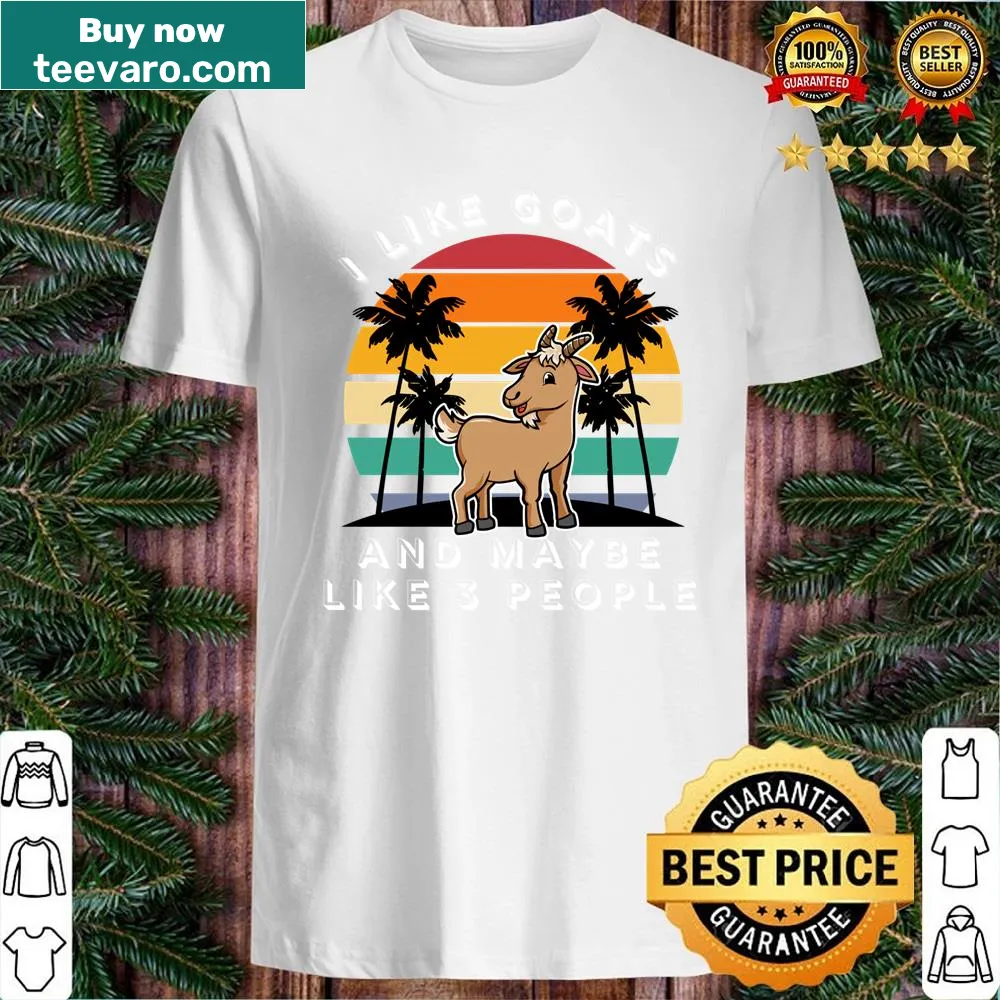 Funny goat lover shirt with retro design and quirky text