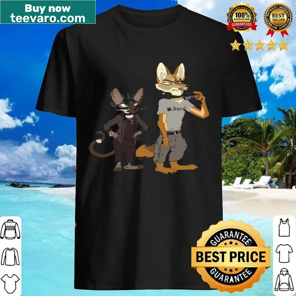 Furry fan shirt with playful animal art illustration