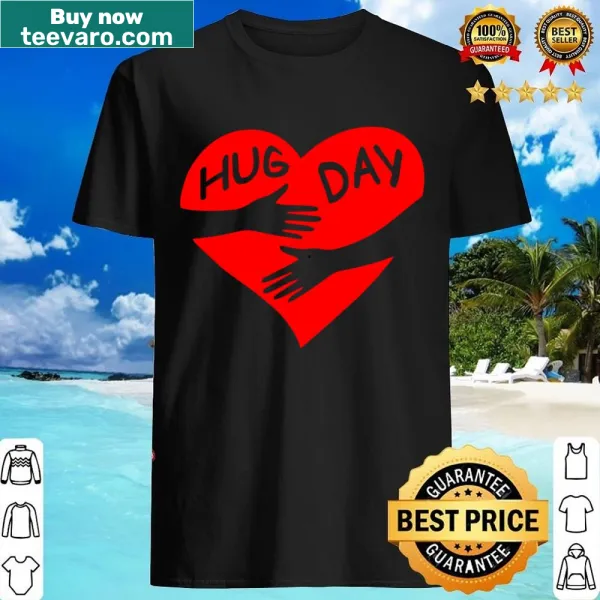 Heartfelt shirt celebrating Hug Day with love-themed graphic