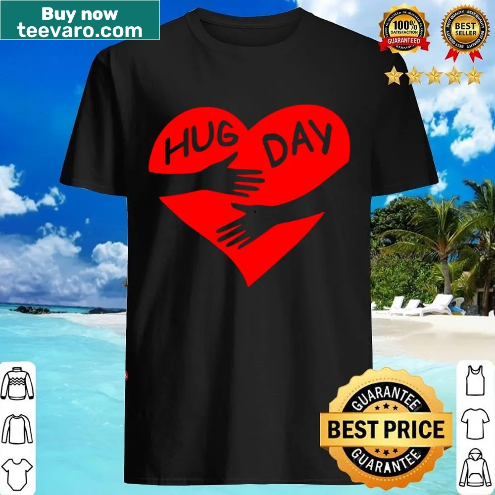 Heartfelt shirt celebrating Hug Day with love-themed graphic