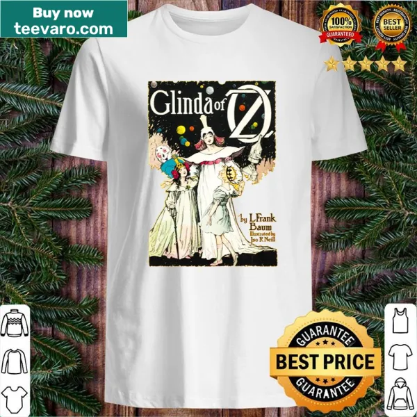 Vintage-style shirt featuring Glinda of Oz book cover design