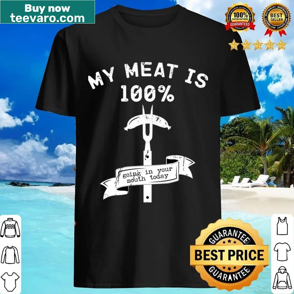 Funny shirt with a cheeky meat joke for dads