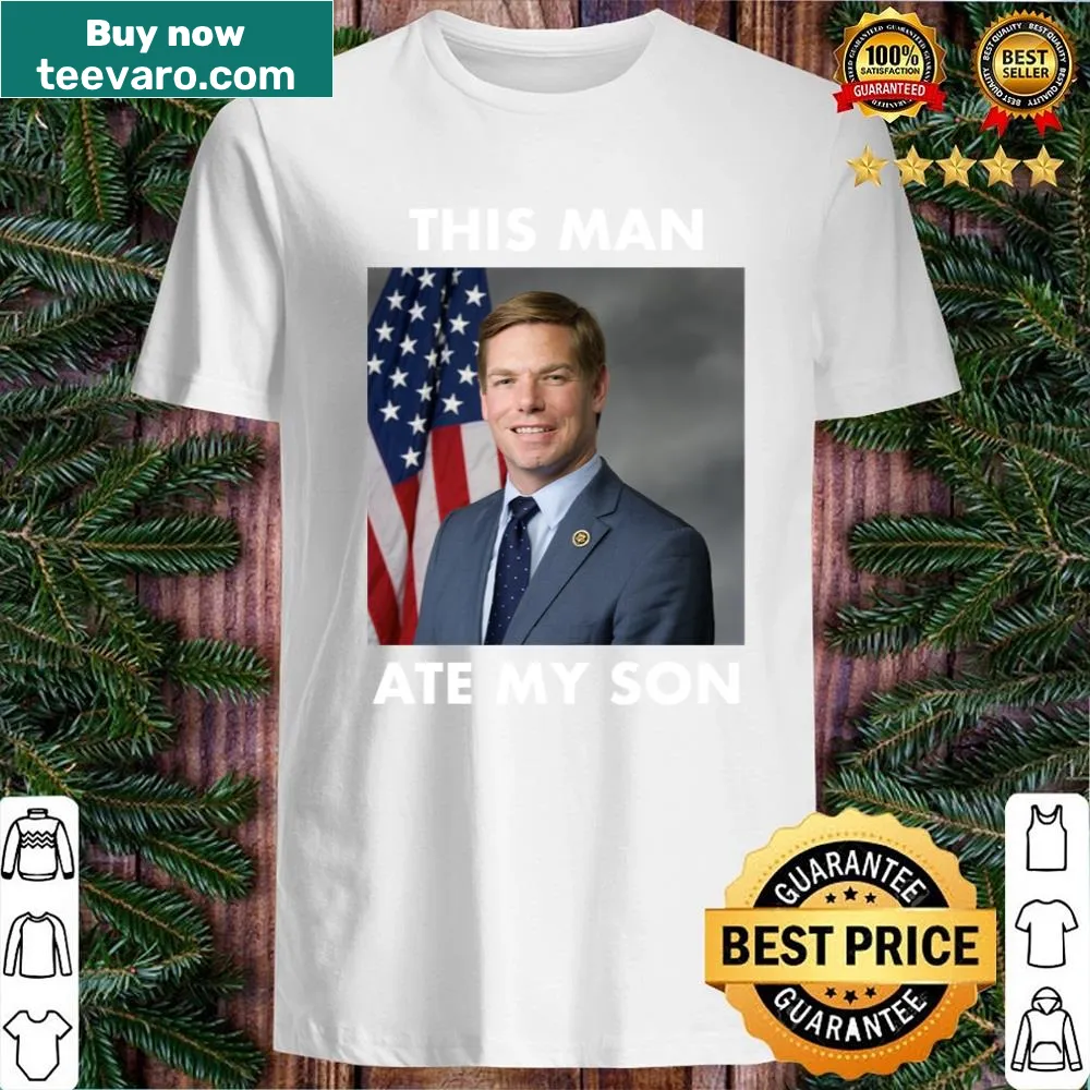 Meme shirt featuring the phrase 'This Man Ate My Son'