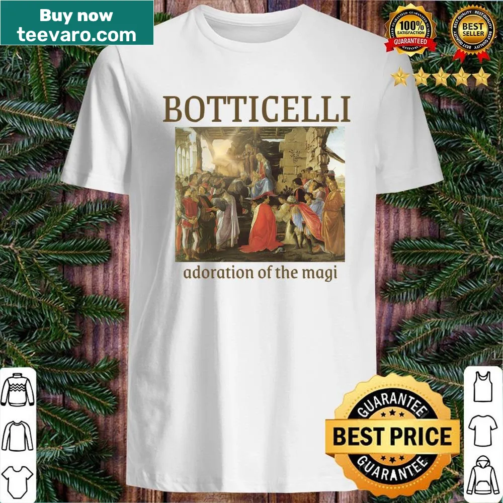 Retro shirt featuring Sandro Botticelli's artistic style