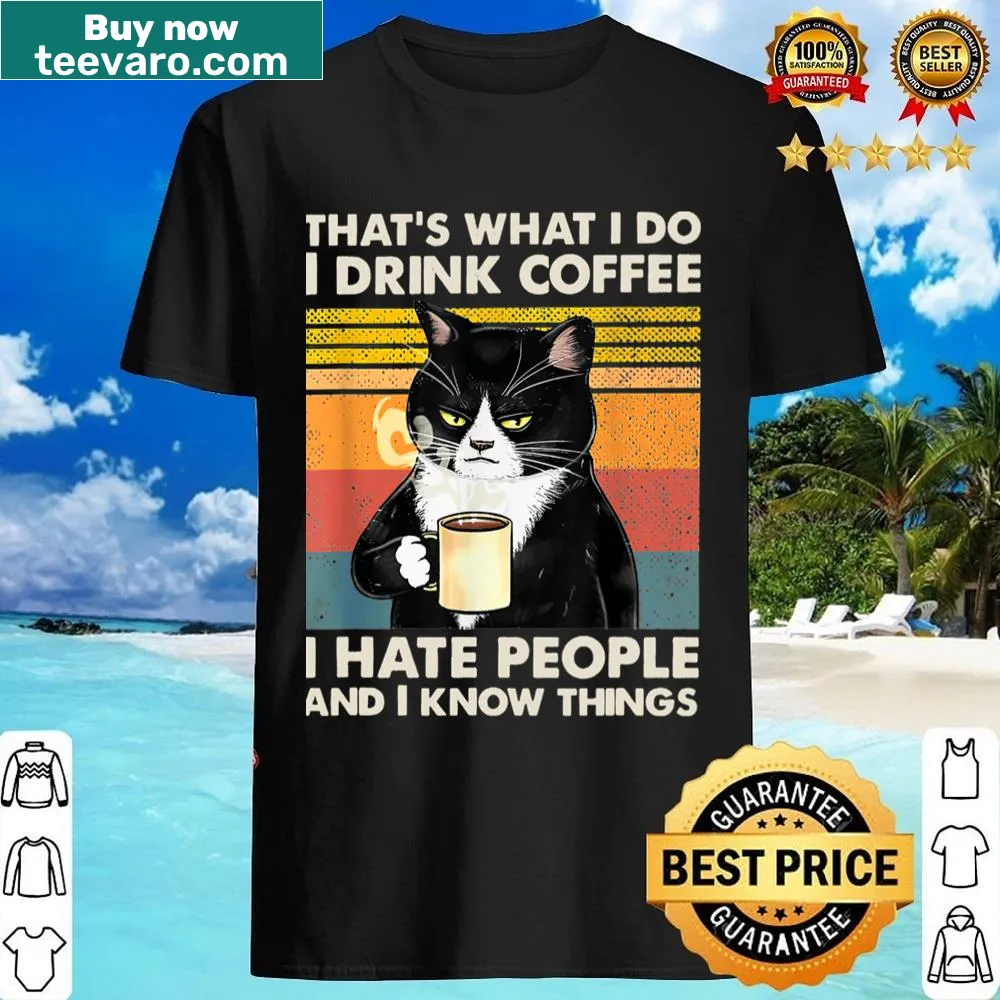 Funny coffee lover shirt with humorous text