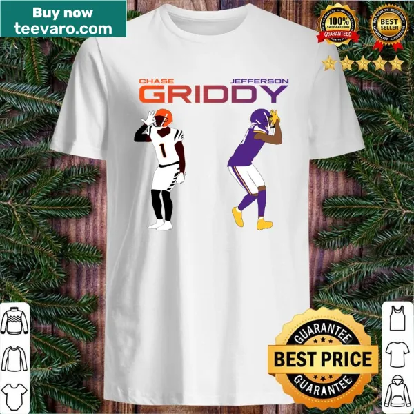 Illustration of Chase and Justin Jefferson's antics on a shirt