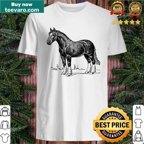 Vintage horse shirt featuring a classic horse silhouette