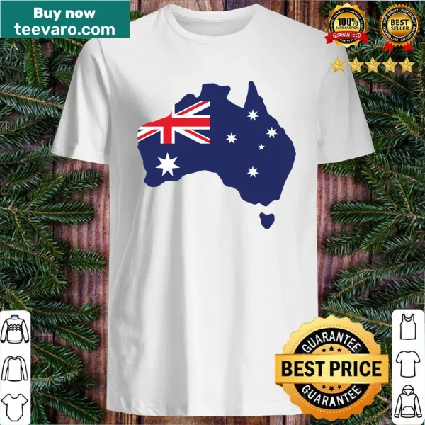 Illustration of the Australia country flag on a casual shirt