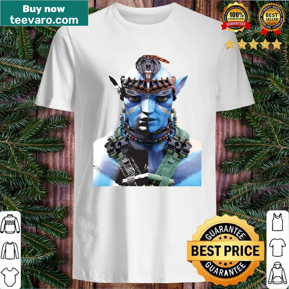 Illustration of Neytiri from Avatar on a casual everyday shirt