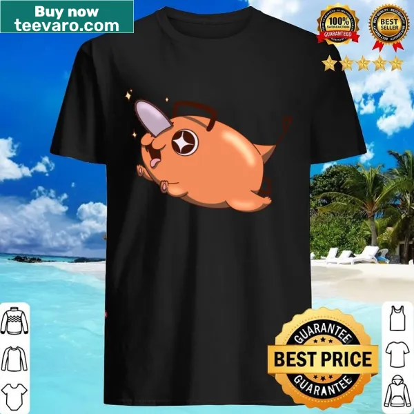 Adorable shirt featuring the character Pochita