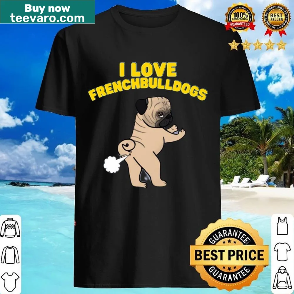 Shirt featuring French Bulldogs with 'Dogs Are My Favorite People' text